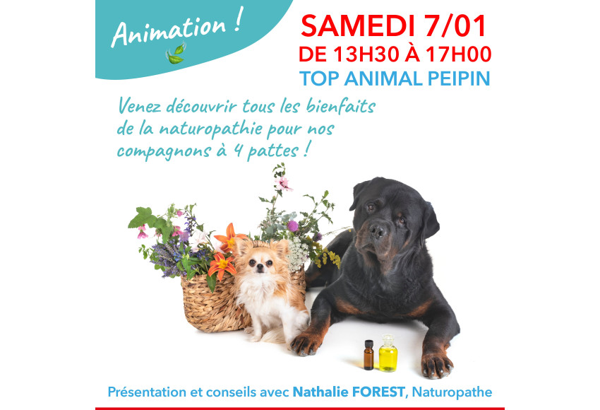 ANIMATION AVEC UNE NATUROPATHE ANIMALIER